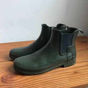 Hunter Chelsea Boots - Green - 9